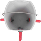lamb feeder bucket plastic calf feeder bucket calf milk feed bucket multiple nipples lamb calf milk feed bucket for cattle sheep livestock(3 nipple)
