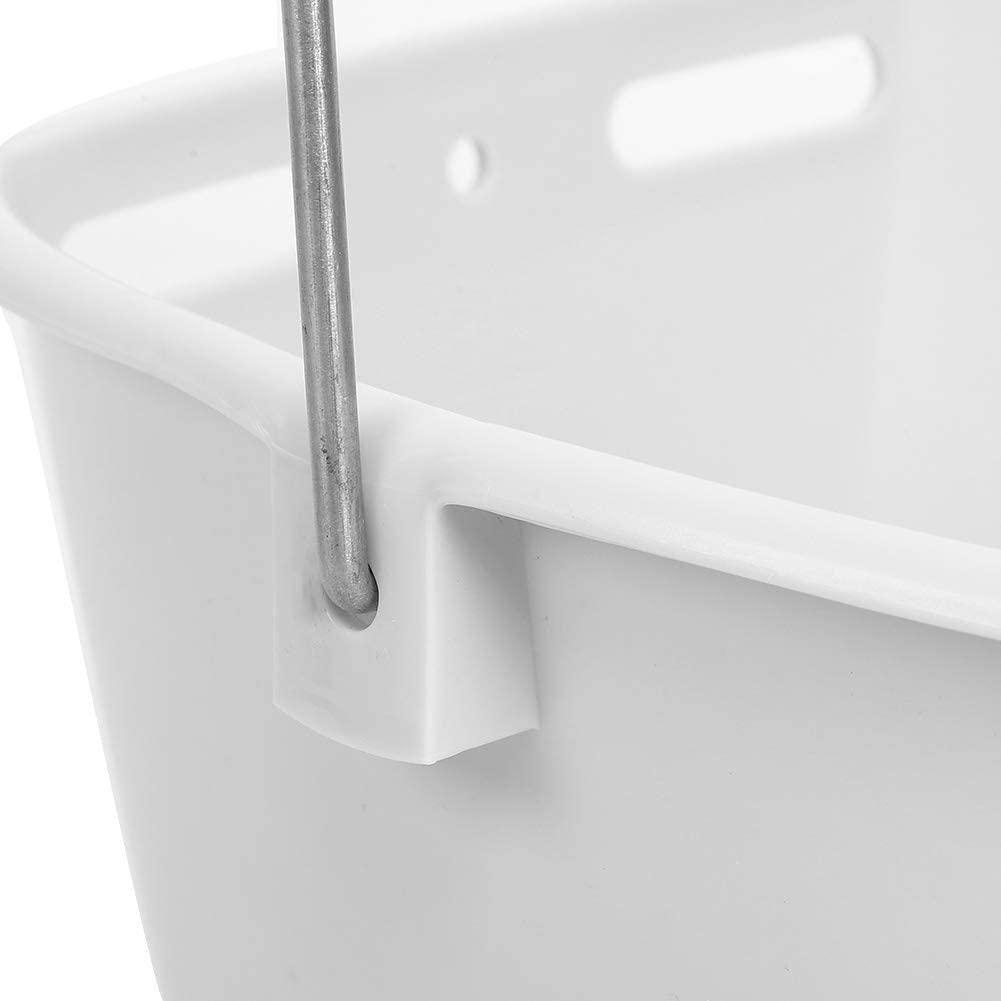 lamb feeder bucket plastic calf feeder bucket calf milk feed bucket multiple nipples lamb calf milk feed bucket for cattle sheep livestock(3 nipple)