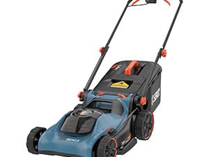 40V Cordless Lawn Mower,15" 2-in-1 Mulch/Bag,6-Position Height Adjust,ECO Mode &amp; Battery Indicator,Foldable Handle,1.3 Bushel Grass Bag,2×4Ah Batteries+3.0A Charger