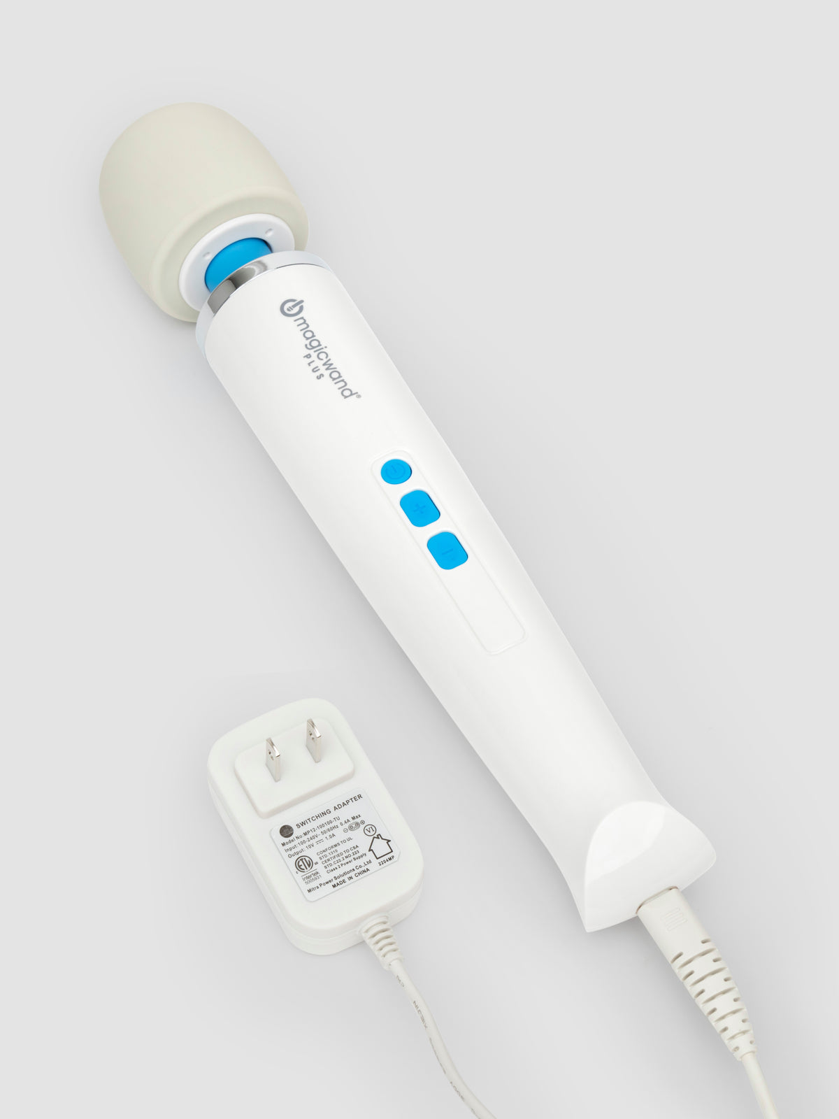 Magic Wand Plus Extra Powerful Plug-In Vibrator, White