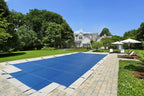 linerworld - in ground safety pool cover - rectangle w/ optional center end step