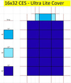 linerworld - in ground safety pool cover - rectangle w/ optional center end step