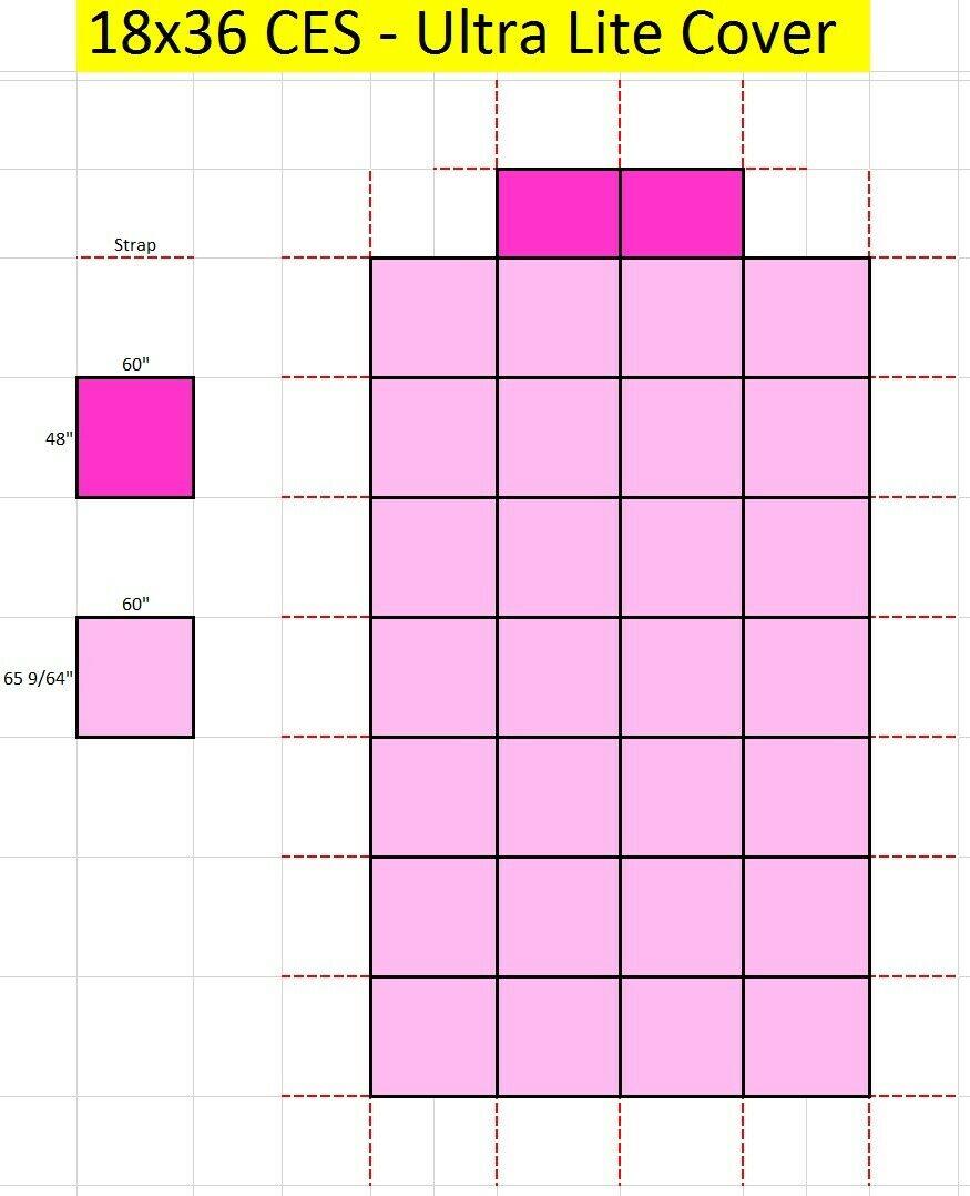 linerworld - in ground safety pool cover - rectangle w/ optional center end step