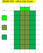 linerworld - in ground safety pool cover - rectangle w/ optional center end step