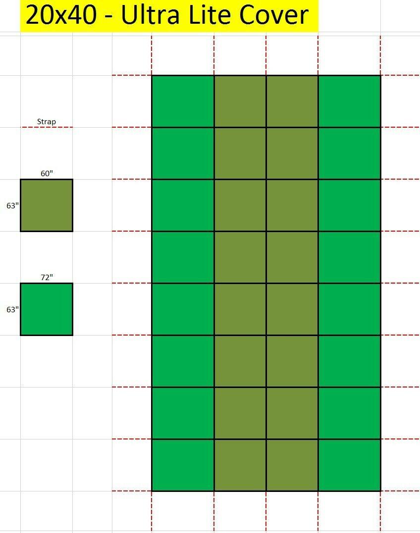 linerworld - in ground safety pool cover - rectangle w/ optional center end step