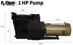 rx clear ultimate niagara in-ground swimming pool pump - 56 frame (various hp)