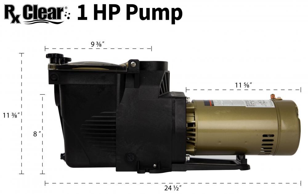 rx clear ultimate niagara in-ground swimming pool pump - 56 frame (various hp)