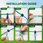 150m/492ft Boundary Cable for Robot Lawnmower, Garden Wire Accessory Set, with 50 Pegs, 10 Cable Connectors, 20 Sets of Connection Terminal, Universal Boundary Wire, Compatible with /Worx