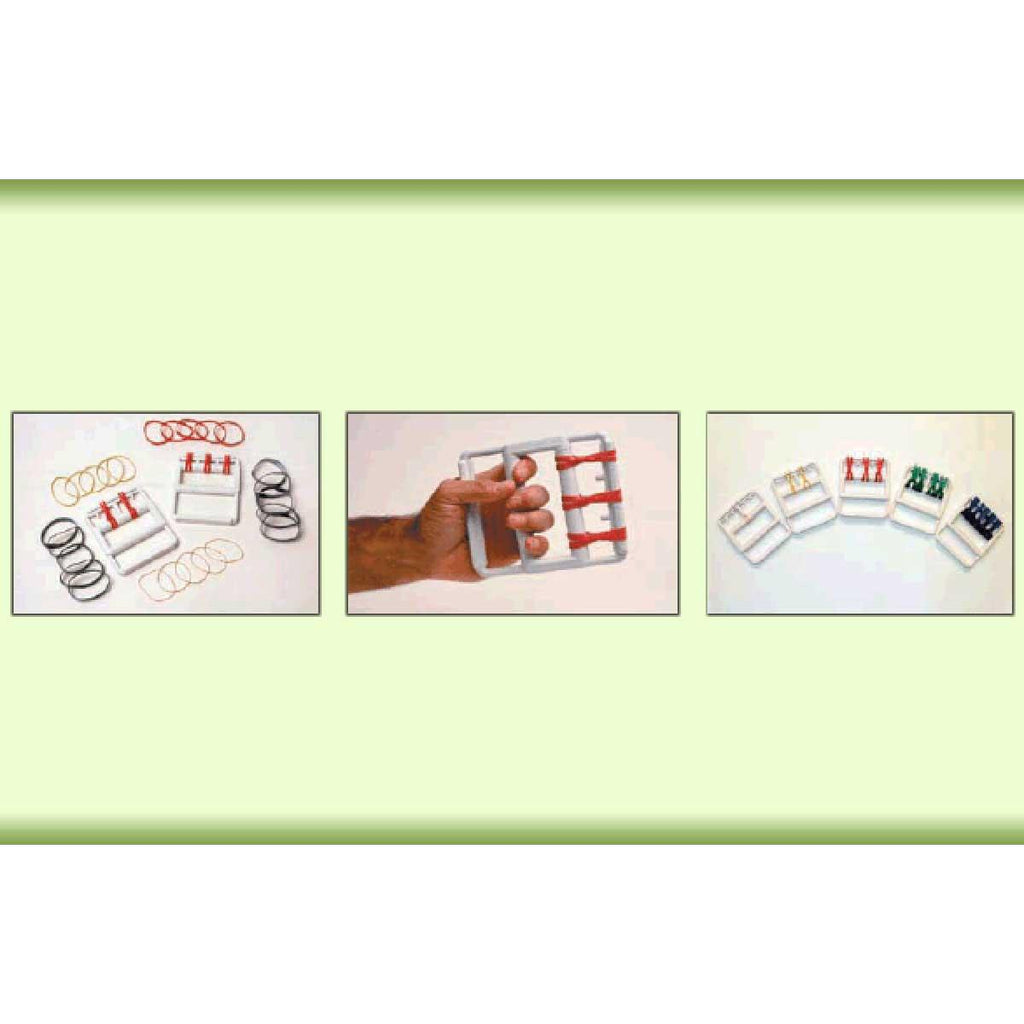CanDo color-coded rubber band hand exerciser, 50 each (bulk)