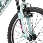 Royce Union Kids Aluminum Mountain Bike, Girls, Dual Suspension, 6-Speed 20inch, RTX, Ice Blue