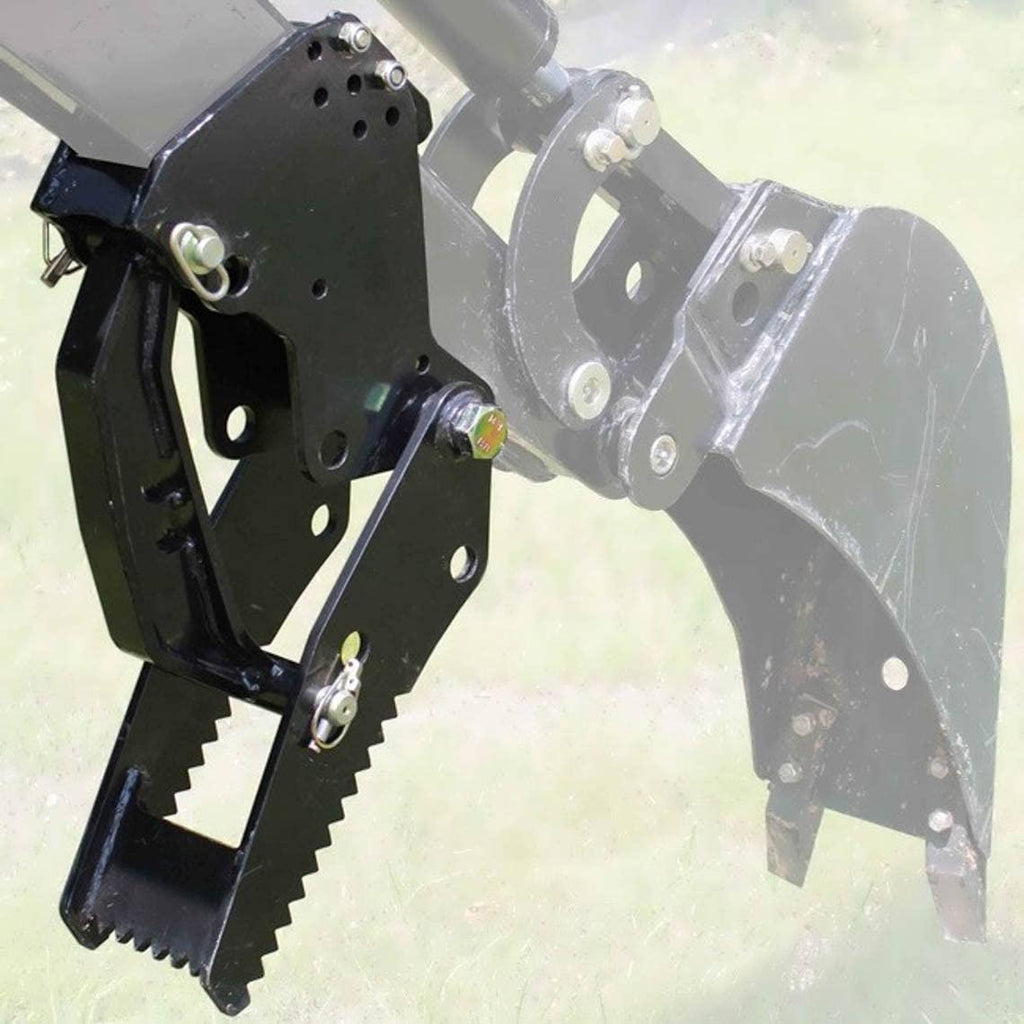 titan attachments thumb backhoe and fronthoe excavator bolt on 5 positions