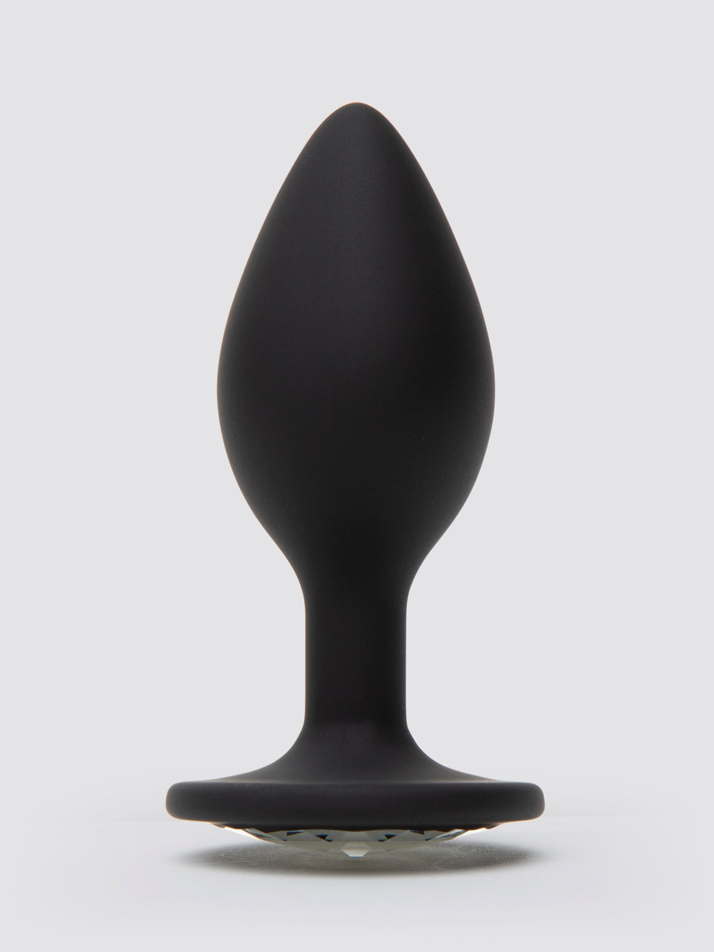 Lovehoney Jewelled Silicone Medium Butt Plug 3.5 Inch , Black