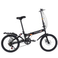 Tuscom 20in Adult Mountain Bike 7-speed city folding compact suspension bike city commuters