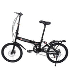 Tuscom 20in Adult Mountain Bike 7-speed city folding compact suspension bike city commuters