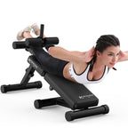 SINGES 2 in1 Ab Sit Up Bench Foldable Workout Bench Utility Weight Bench Incline Adjustable Bench Strength Training Sit-ups Board Utility Weight Bench For Full Body Workout Home Gym Gym Bench