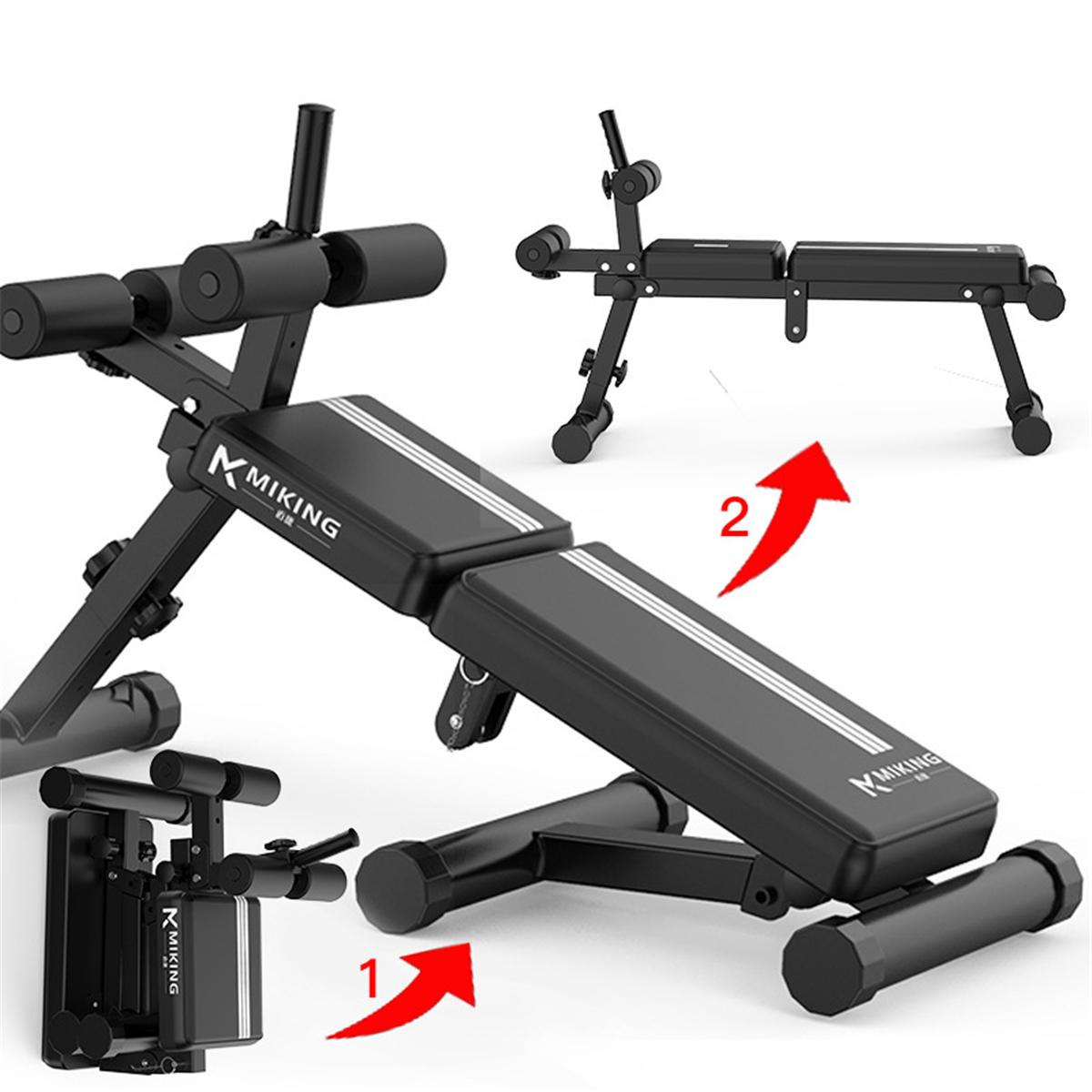 SINGES 2 in1 Ab Sit Up Bench Foldable Workout Bench Utility Weight Bench Incline Adjustable Bench Strength Training Sit-ups Board Utility Weight Bench For Full Body Workout Home Gym Gym Bench
