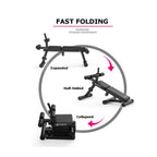 SINGES 2 in1 Ab Sit Up Bench Foldable Workout Bench Utility Weight Bench Incline Adjustable Bench Strength Training Sit-ups Board Utility Weight Bench For Full Body Workout Home Gym Gym Bench