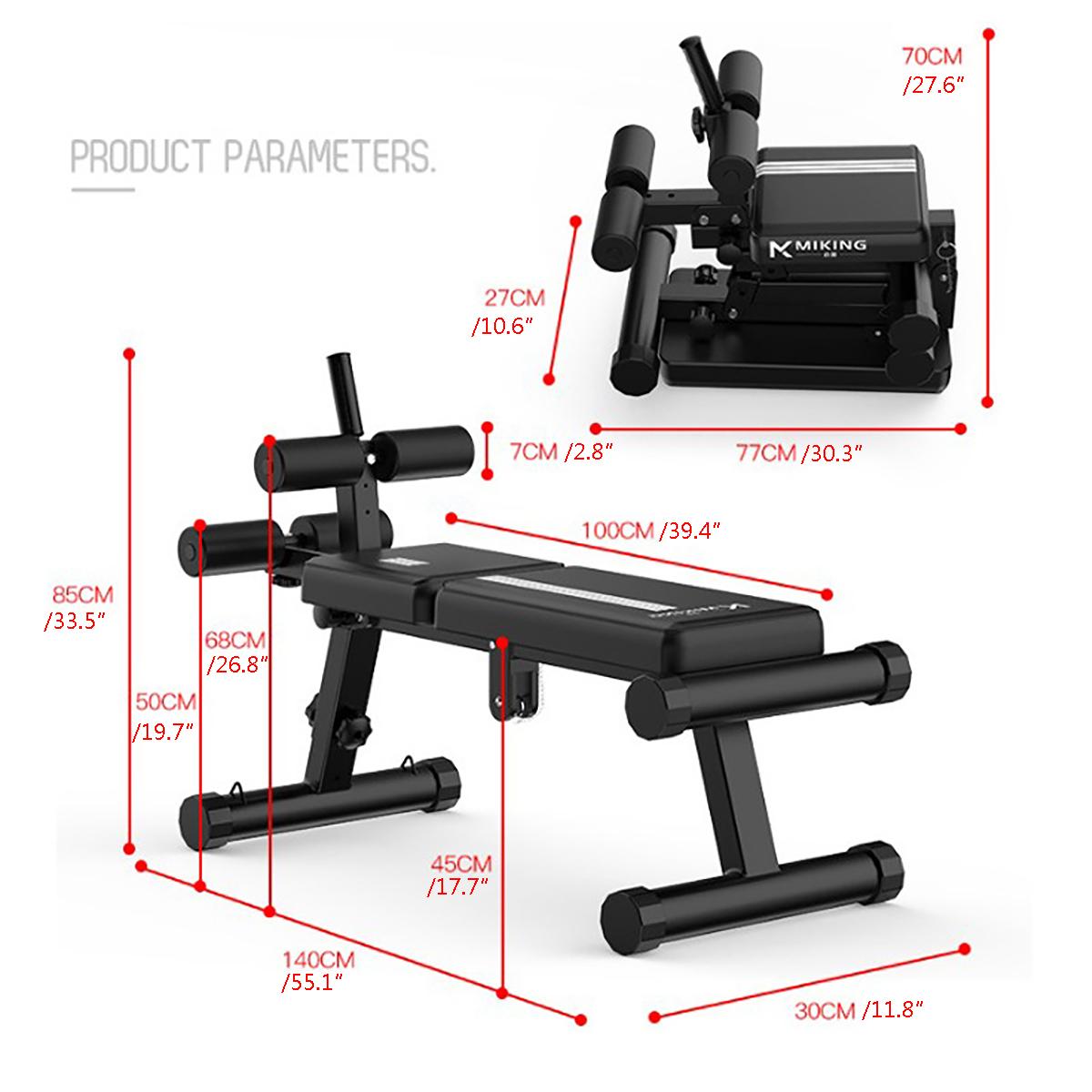 SINGES 2 in1 Ab Sit Up Bench Foldable Workout Bench Utility Weight Bench Incline Adjustable Bench Strength Training Sit-ups Board Utility Weight Bench For Full Body Workout Home Gym Gym Bench