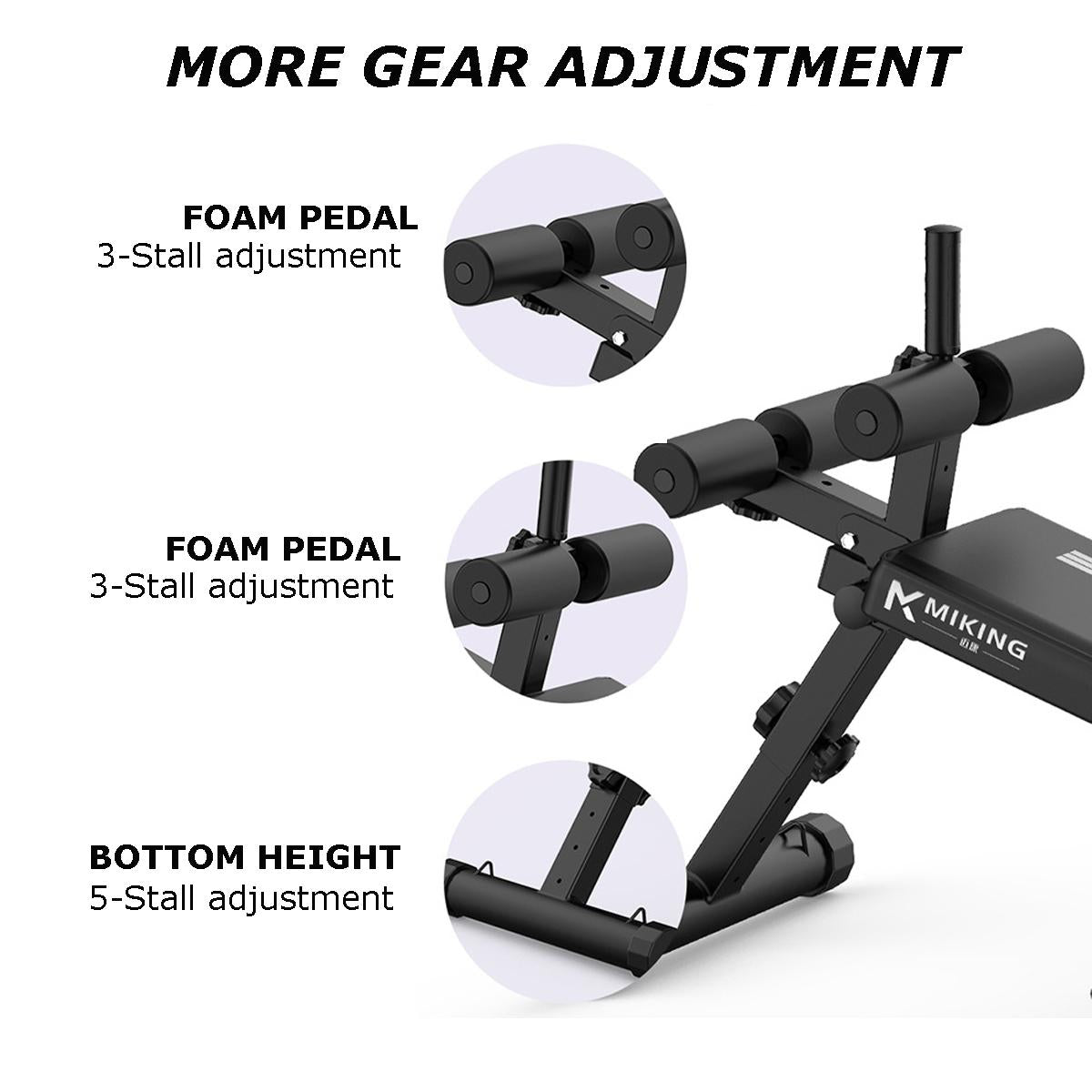 SINGES 2 in1 Ab Sit Up Bench Foldable Workout Bench Utility Weight Bench Incline Adjustable Bench Strength Training Sit-ups Board Utility Weight Bench For Full Body Workout Home Gym Gym Bench