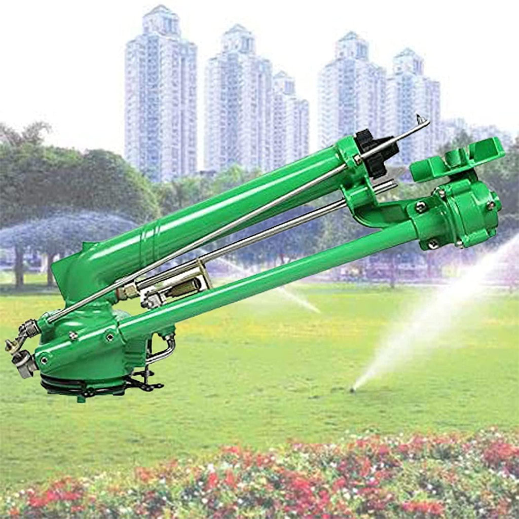 BaiHQF Garden Rocker Spray Gun, Rotating Sprinkler, 20~50M Reach, Easy to Install, Spray Evenly, Interface: Internal Thread, for Watering Plants or Lawns