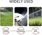 BaiHQF Garden Rocker Spray Gun, Rotating Sprinkler, 20~50M Reach, Easy to Install, Spray Evenly, Interface: Internal Thread, for Watering Plants or Lawns