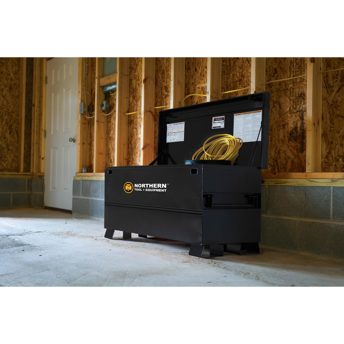 Northern Tool + Equipment 48in. Jobsite Box, Black, 48in.W x 24in.D x 28in.H, Model# 2048-NTE