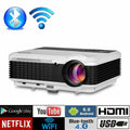 6000lms full hd android blue-tooth wifi projector home theater wireless tv game