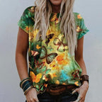 Butterfly Print T-shirt