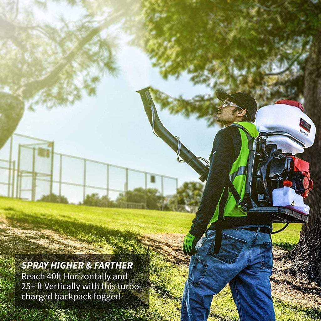 tomahawk turbo boosted backpack mosquito fogger leaf blower ulv sprayer machine for disinfectant and insect pest control with gas powered engine…