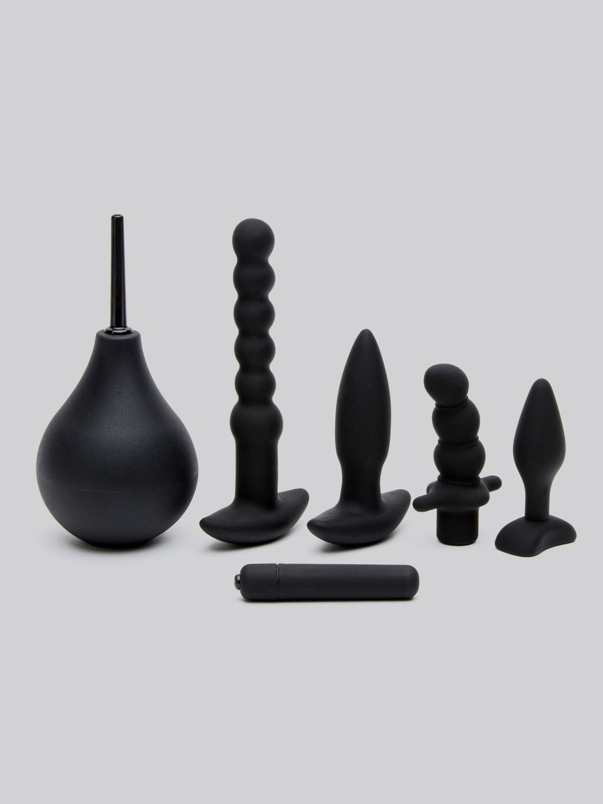 Lovehoney Bumper Booty Bundle Anal Sex Toy Kit (6 Piece), Black