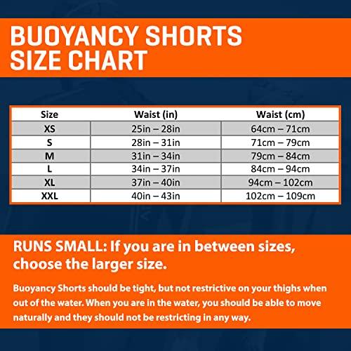 Zone3 Neoprene Buoyancy Shorts Originals 5/3mm (Black/Blue, Medium)