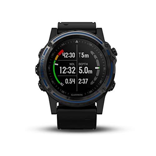 Garmin Descent Mk1, Watch-Sized Dive Computer with Surface GPS, Includes Fitness Features, Gray Sapphire with Black Band