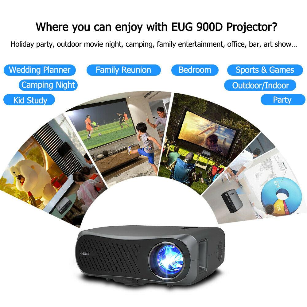 8500lm native 1080p projector  home theater movie daytime 10000:1 tv office hdmi