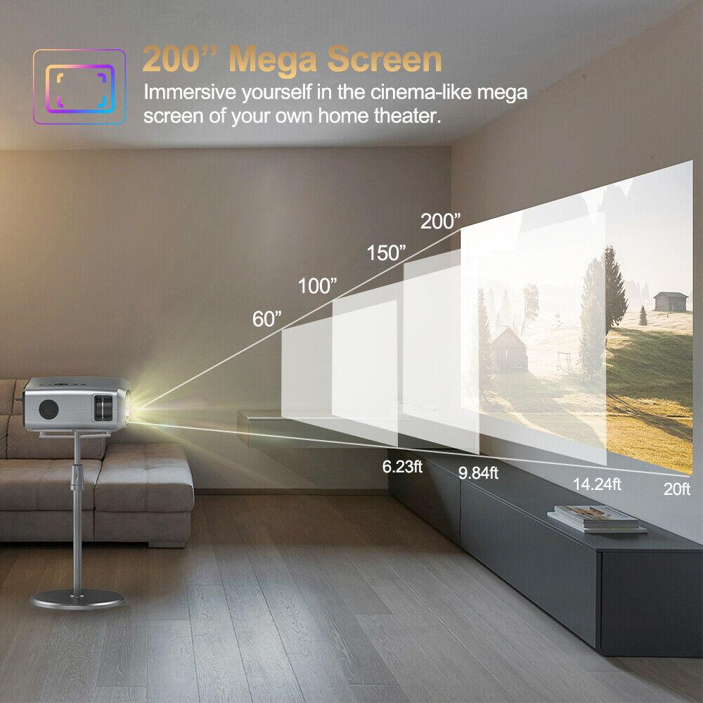 8500lms native 1080p home theater projector proyector 4k movie hdmi zoom game tv