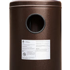 BizChair Patio Outdoor Heating-Bronze Stainless Steel 40,000 BTU Propane Heater with Wheels for Commercial &amp; Residential Use-7.5 Feet Tall
