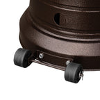 BizChair Patio Outdoor Heating-Bronze Stainless Steel 40,000 BTU Propane Heater with Wheels for Commercial &amp; Residential Use-7.5 Feet Tall