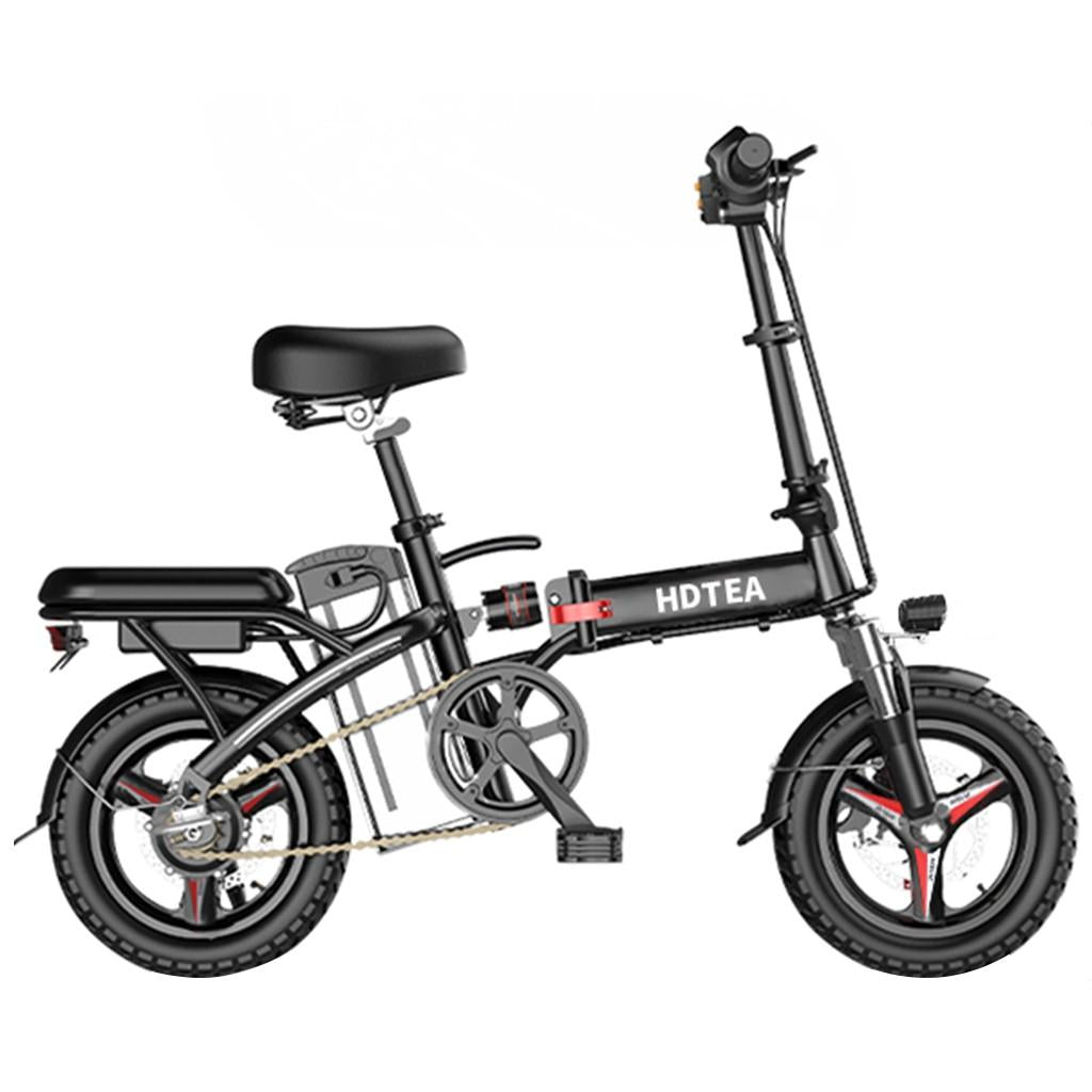 Sunvit Electric Bikes for Folding,250W eBike,Electric Bicycle with Ten-weight Shock Absorption,Black