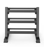 Delfy Dumbbell Rack 3 shelves, storafor dumbbells of all weights, angled storashelves, load capacity 300kg