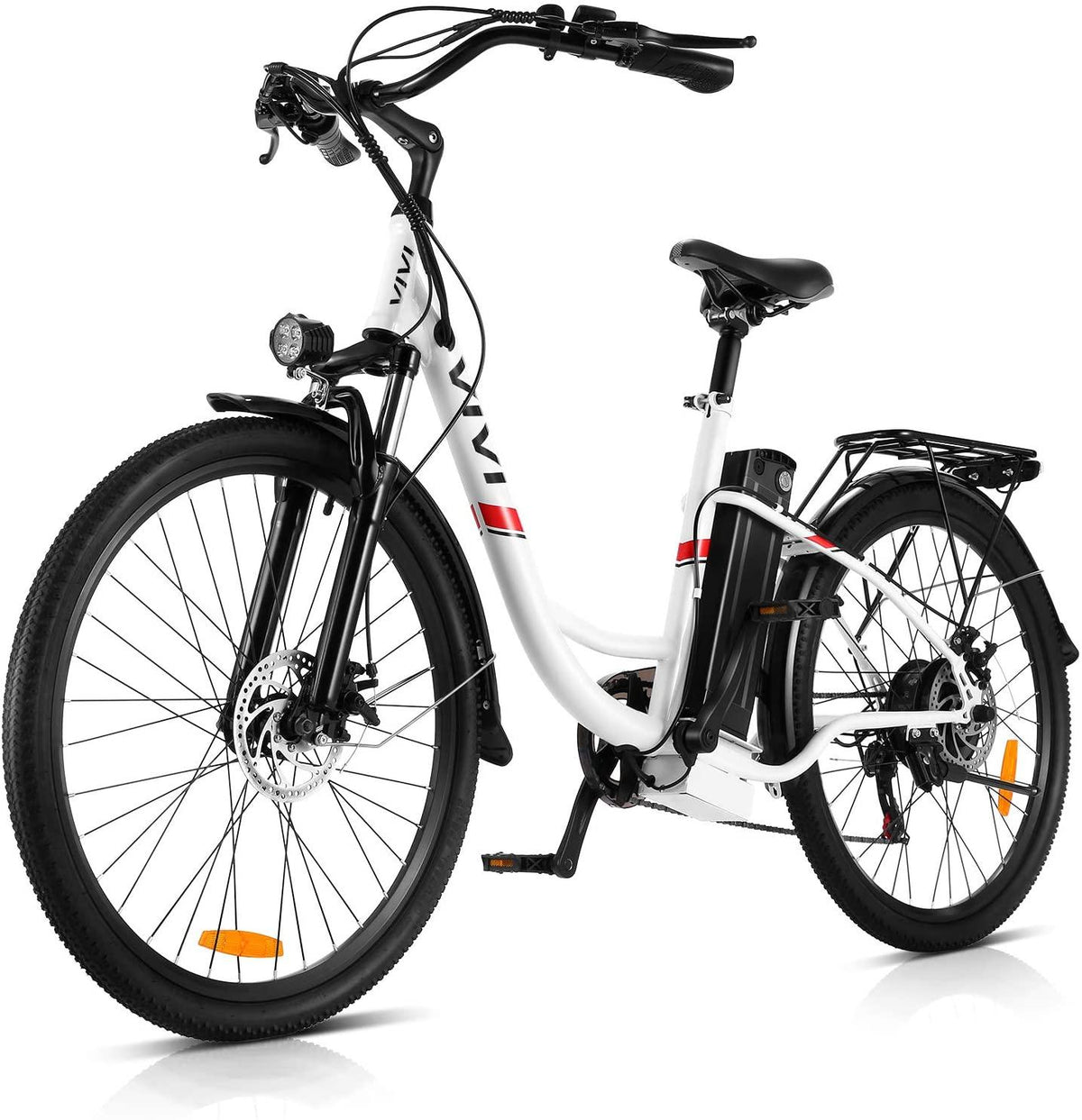 VIVI 350W Electric Bikes, 26 Inch Electric Bicycle for Adults/Women/Men, 36V 8Ah Removable Lithium Battery, 7 Speed Comfortable City Ebike Cruiser Commuter Bicycle