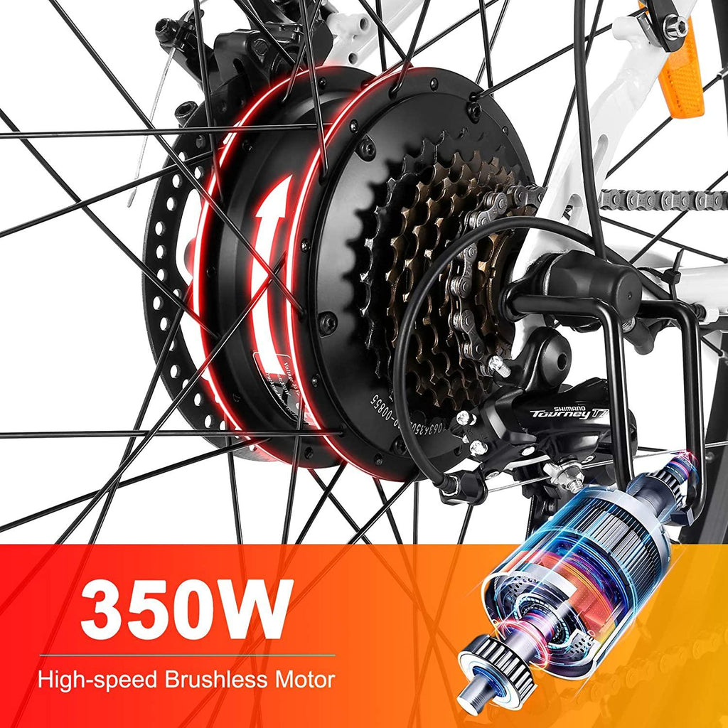 VIVI 350W Electric Bikes, 26 Inch Electric Bicycle for Adults/Women/Men, 36V 8Ah Removable Lithium Battery, 7 Speed Comfortable City Ebike Cruiser Commuter Bicycle