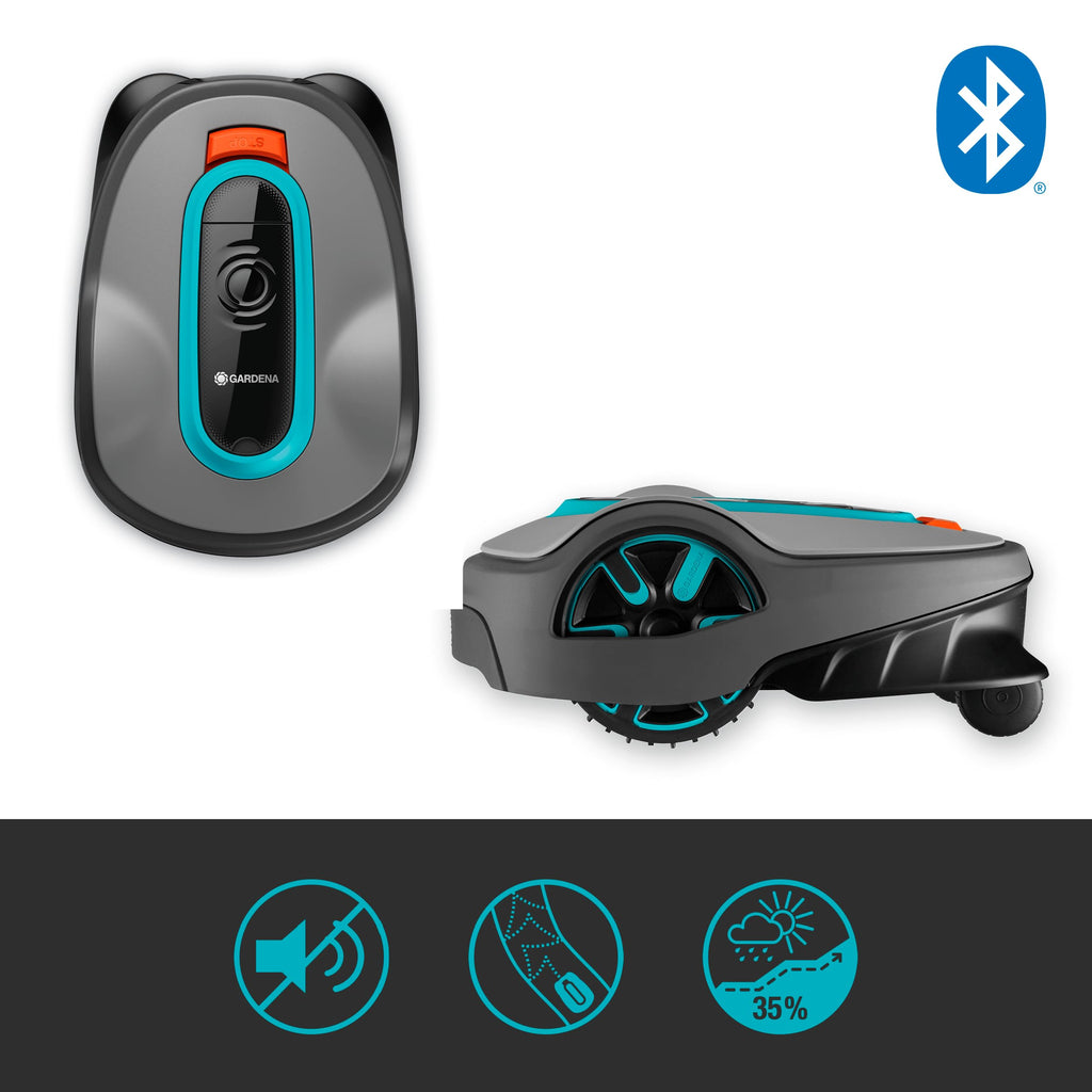 15101-20 SILENO Life - Automatic Robotic Lawn Mower, with Bluetooth app and Boundary Wire, one of quietest in its Class, for lawns up to 8100 Sq Ft, Made in Europe, Grey