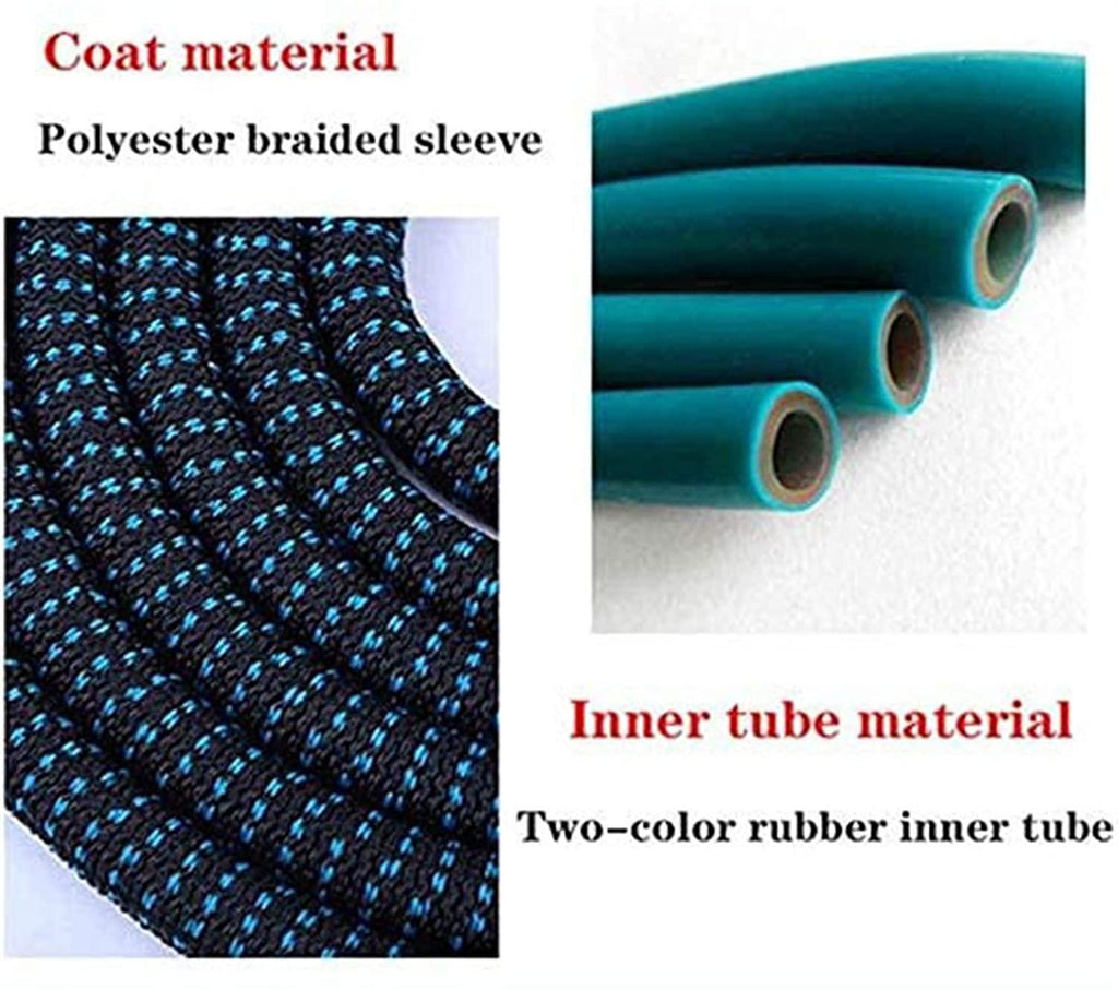 HMBB Garden Hose Nozzles, Upgraded Portable Expandable Water Hose Flexible Garden Hose Retractable Garden Rubber Hose Water Gun Car Wash Watering Irrigation Tools Home Essential (Color : Blue, Size :