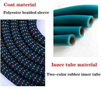 HMBB Garden Hose Nozzles, Upgraded Portable Expandable Water Hose Flexible Garden Hose Retractable Garden Rubber Hose Water Gun Car Wash Watering Irrigation Tools Home Essential (Color : Blue, Size :