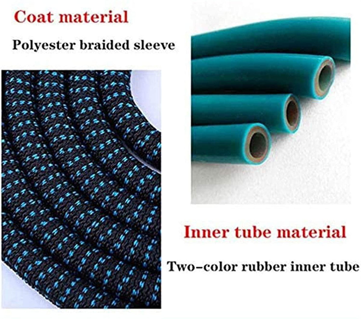 HMBB Garden Hose Nozzles, Upgraded Portable Expandable Water Hose Flexible Garden Hose Retractable Garden Rubber Hose Water Gun Car Wash Watering Irrigation Tools Home Essential (Color : Blue, Size :