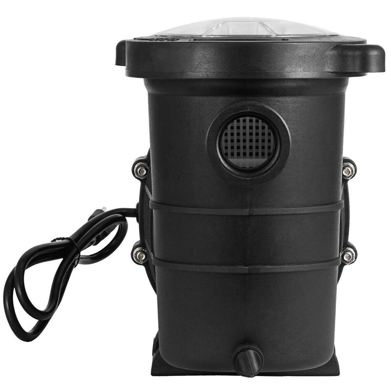 vevor swimming pool pump in/above ground pool pump 2 hp 5280 gph w/ strainer