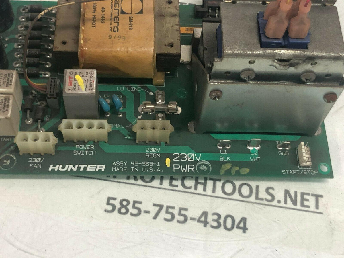 Hunter Engineering Wheel r Power Board Part # 45-565-1 455651 P140