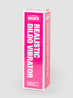 BASICS Realistic Dildo Vibrator 6 Inch, Pink
