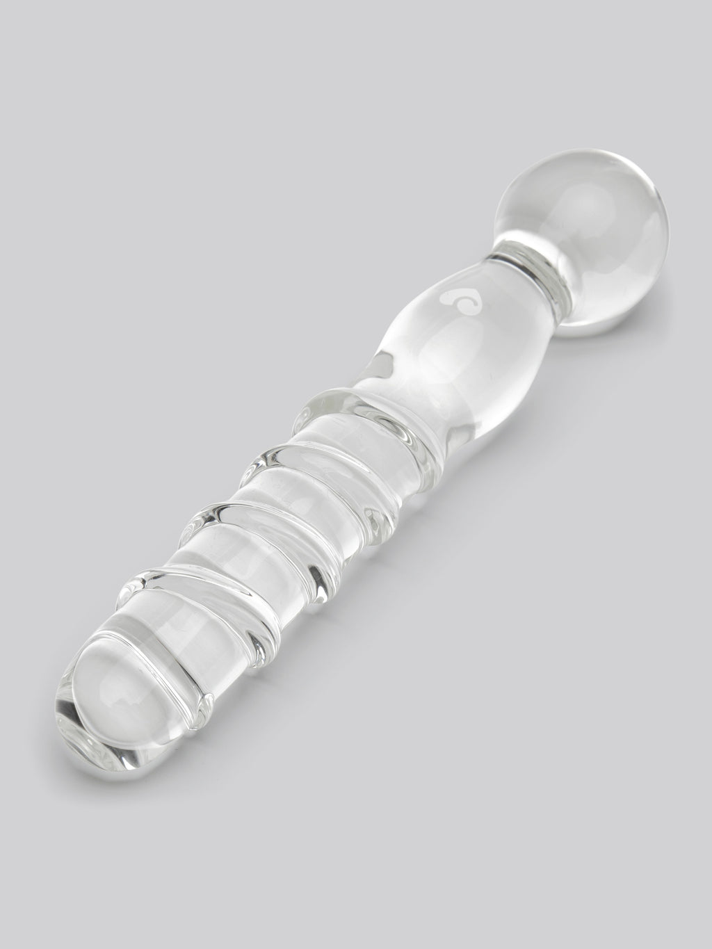 Lovehoney Textured Sensual Glass Dildo, Clear