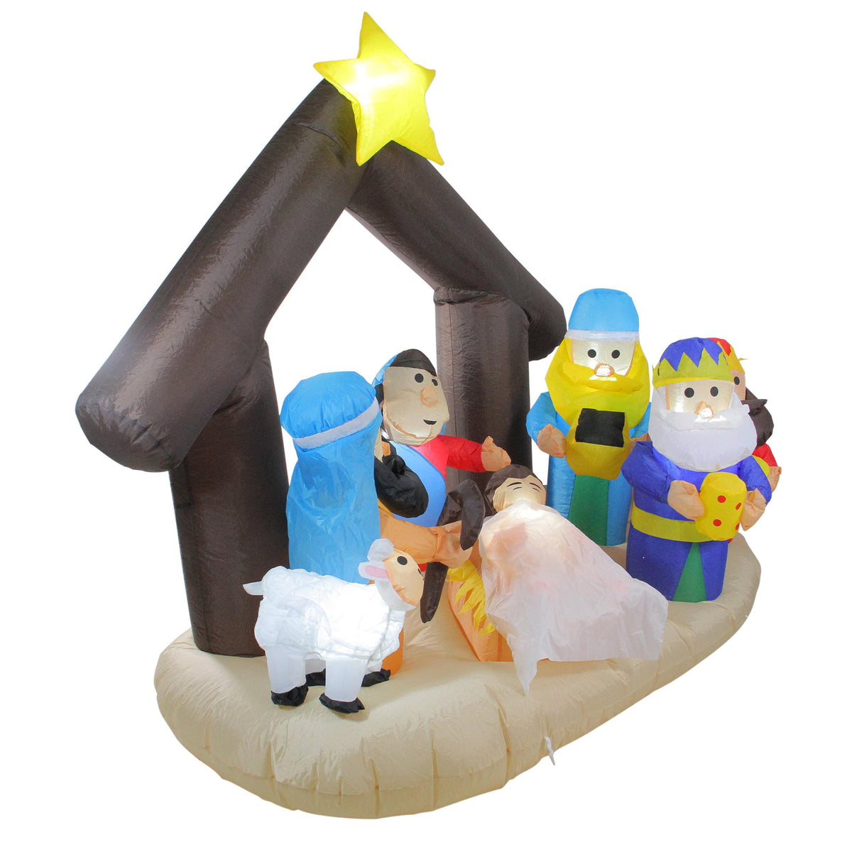5.5' Inflatable Nativity Scene Lighted Christmas Outdoor Decoration