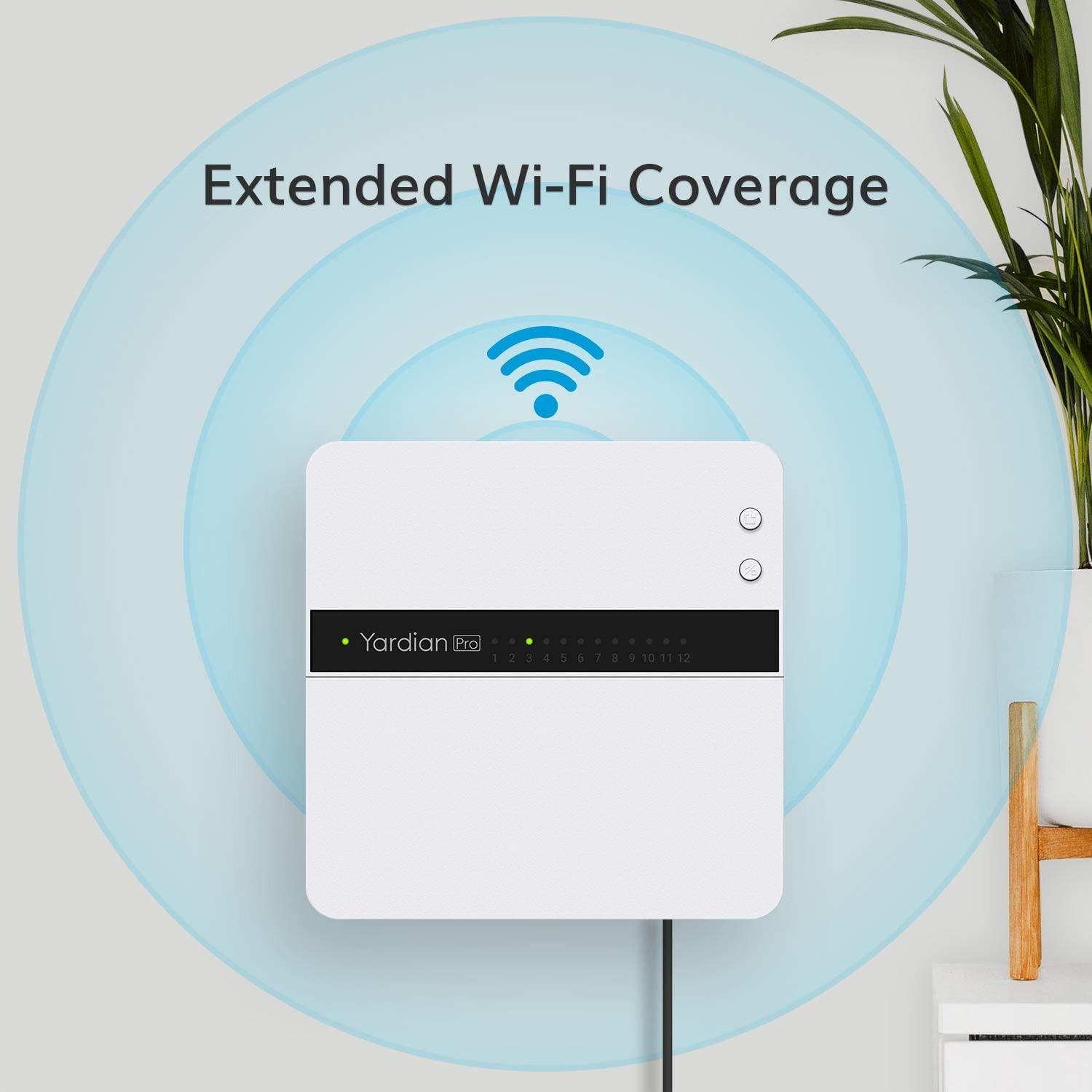 aeon matrix yardian pro smart sprinkler controller with instant button control, 8 zone, compatible with  alexa, apple homekit, google home, google assistant, ifttt